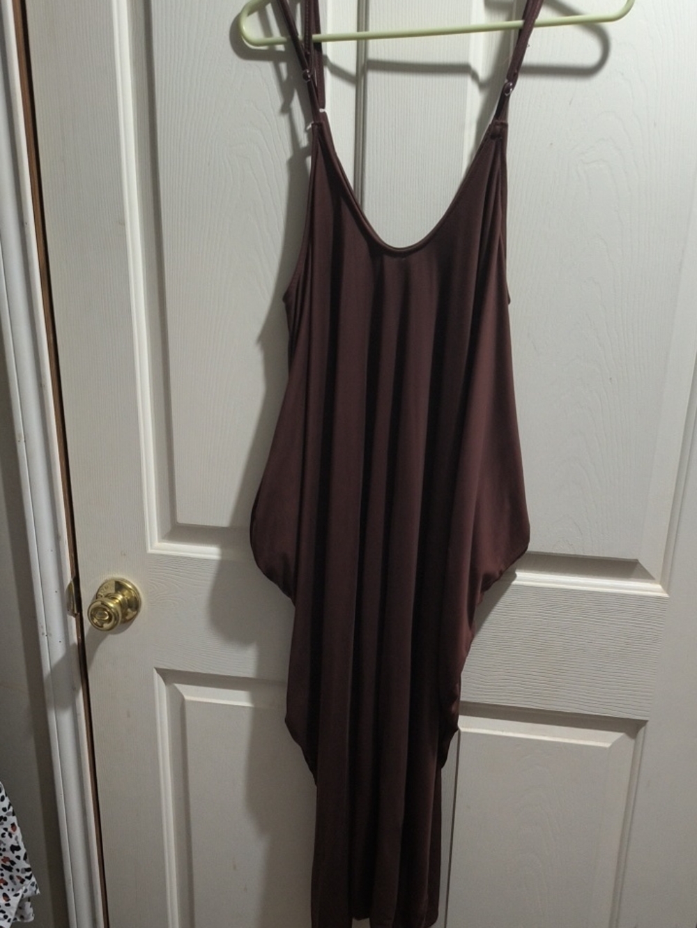 Love Nation Chocolate Brown Spaghetti Strap Jumpsuit